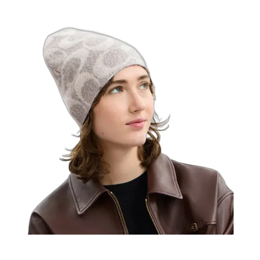 Maxi Signature Logo-Pattern Beanies