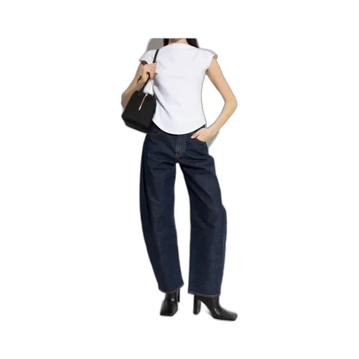 Alaa Low Round Denim Pants