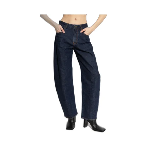Alaa Low Round Denim Pants