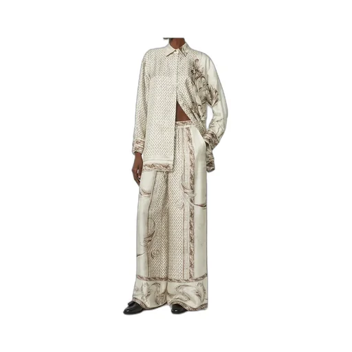 Printed Silk Twill Shirt