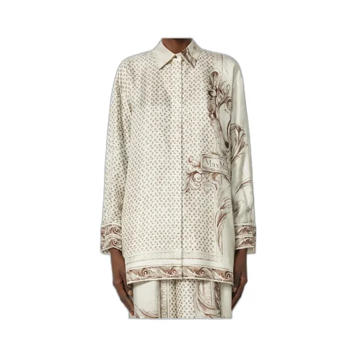 Printed Silk Twill Shirt