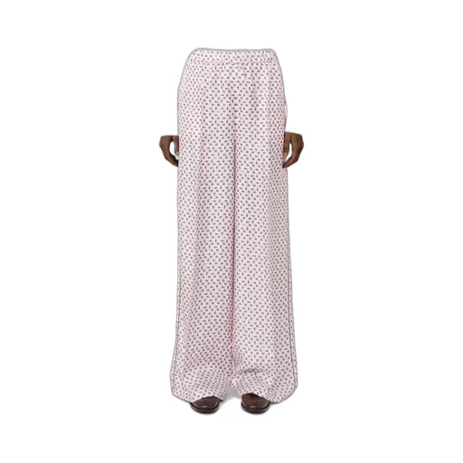 Printed Silk Trousers