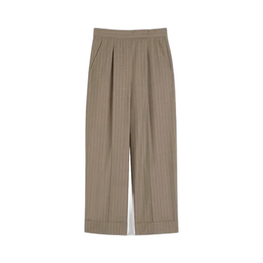 Pinstripe Wool Pants