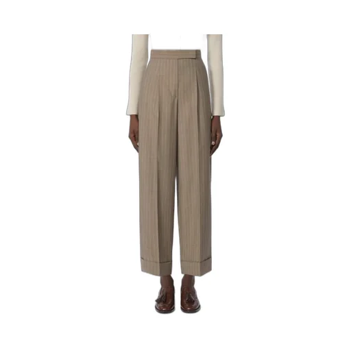 Pinstripe Wool Pants