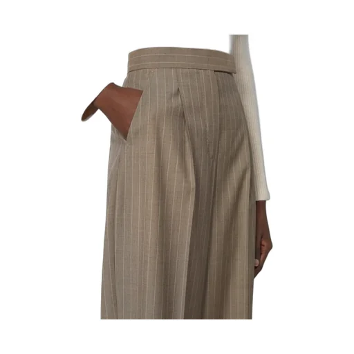 Pinstripe Wool Pants