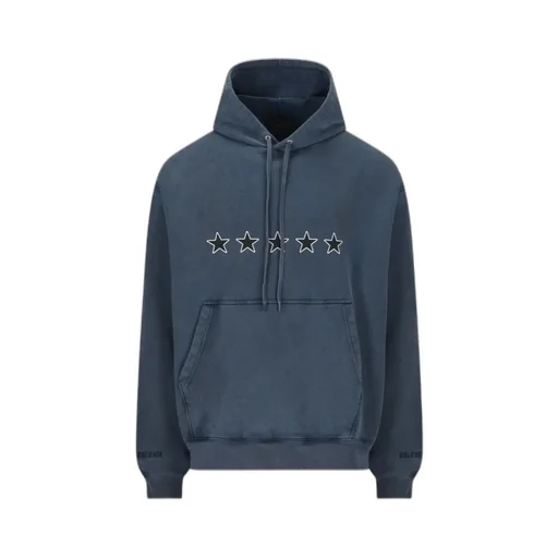 Star Printed Drawstring Hoodie