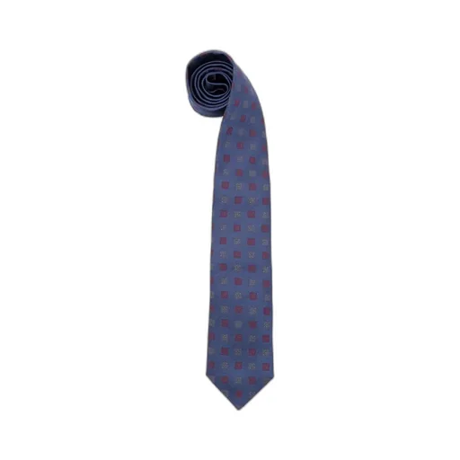Square-Pattern Silk Tie