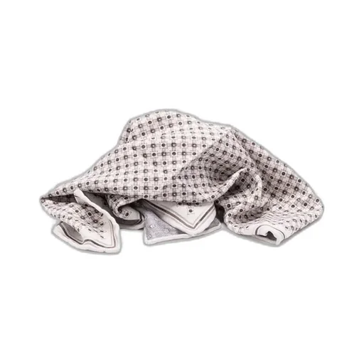 Geometric-Pattern Silk Pocket Square