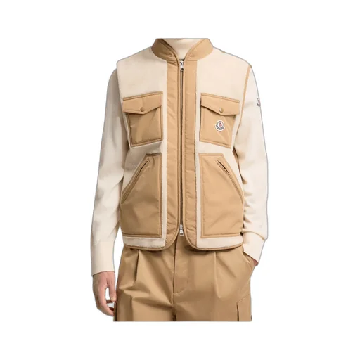 Moncler Logo Patch Zip-Up Gilet