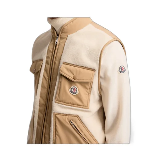 Moncler Logo Patch Zip-Up Gilet