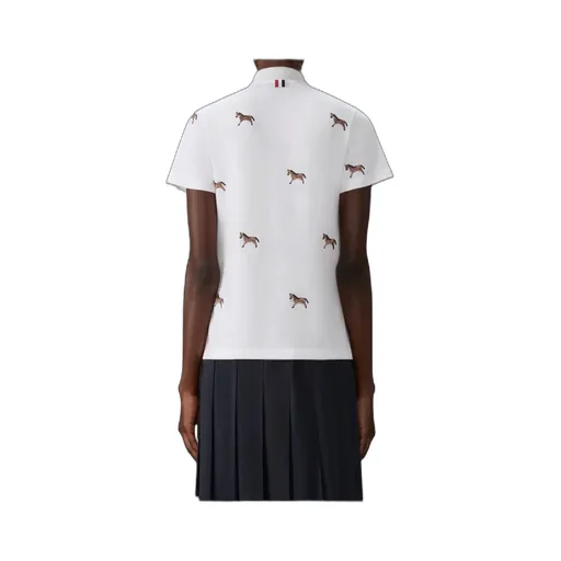 Thom Browne Embroidered Polo Shirt