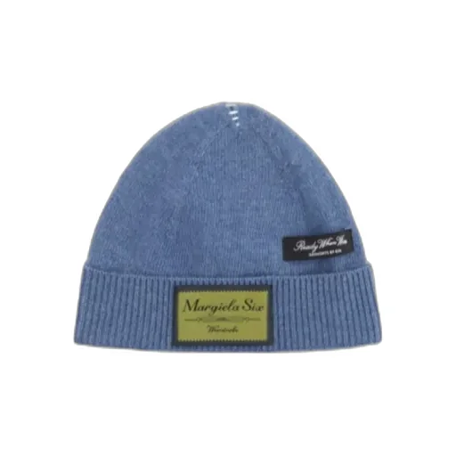 Mm6 Maison Margiela Logo Patch Knitted Beanie