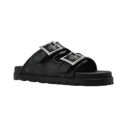 Buckle-Detail Flat Sandals