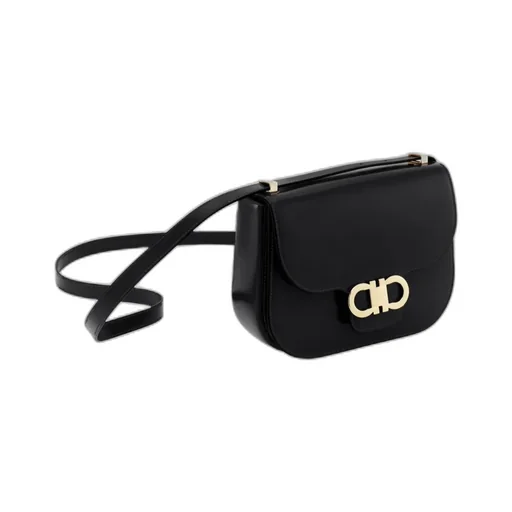 Double Gancini North-South Crossbody Bag