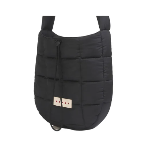 Marni Drawstring Quilted Shoulder Bag