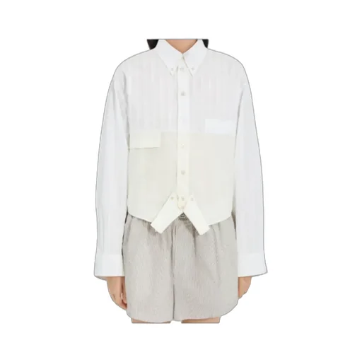 Mm6 Maison Margiela Mirrored Poplin Shirt