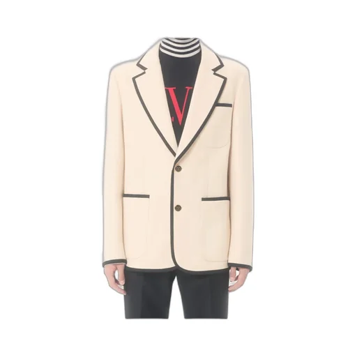 Valentino	Single-Breasted Long-Sleeved Blazer