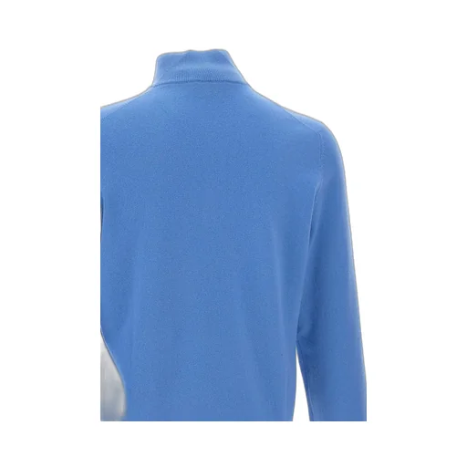 Long-Sleeved Stand-Collar Zippered Sweater