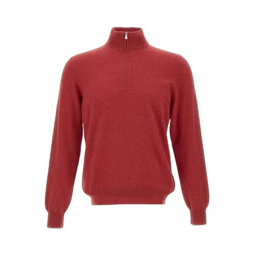 Long-Sleeved Half-Zip Sweater