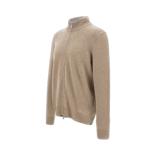 Long-Sleeved Zippered Sweater