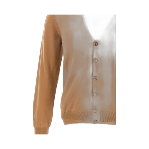 Long-Sleeved Button-Up V-Neck Cardigan