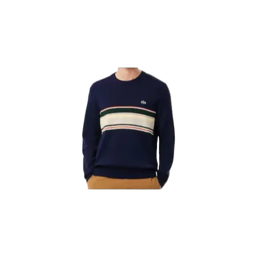 Textured-Stripes Logo-Embroidered Sweater