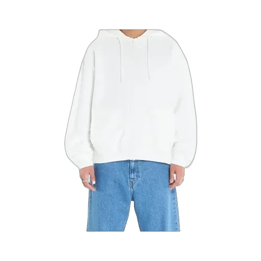 Mm6 Maison Margiela Zip-Up Drawstring Hoodie