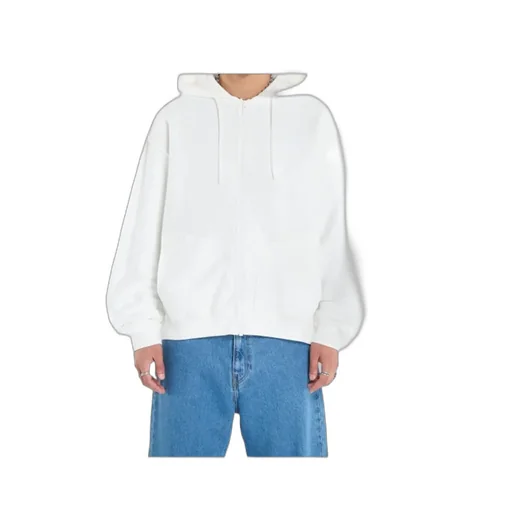 Mm6 Maison Margiela Zip-Up Drawstring Hoodie