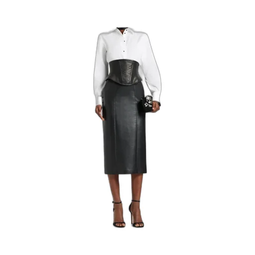 Leather Sheath Skirt