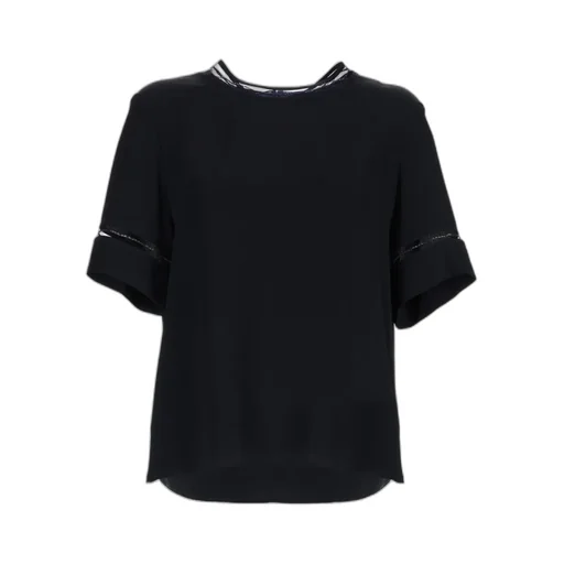 Fabiana Filippi Short Sleeved Embellished Detail T-Shirt