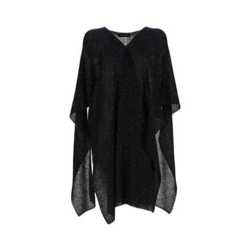 V-Neck Embellished Cape