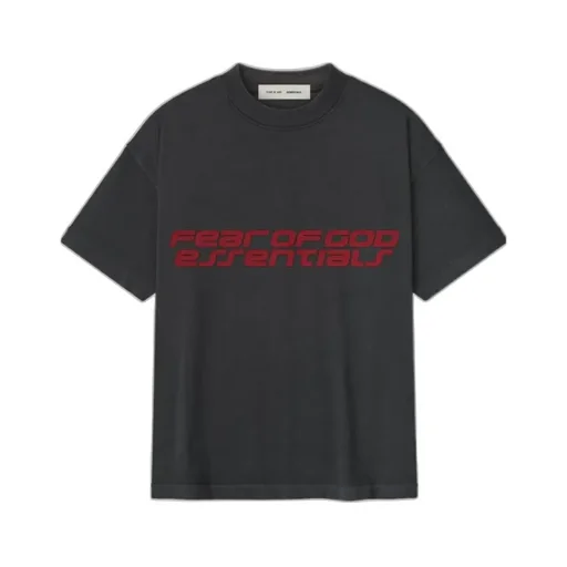 Fear Of God Essentials Kids Logo Printed Crewneck T-Shirt