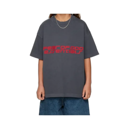 Fear Of God Essentials Kids Logo Printed Crewneck T-Shirt