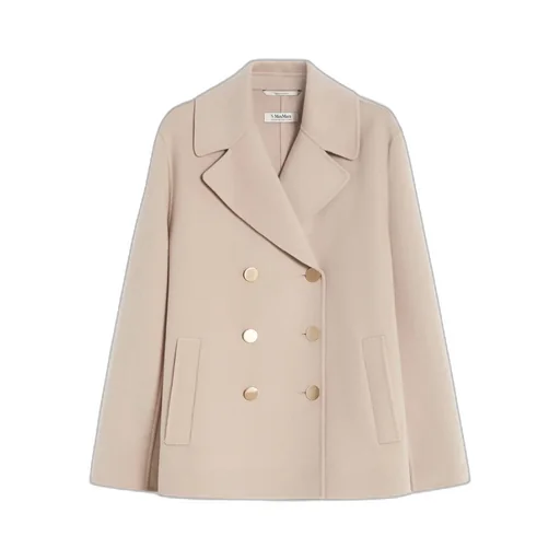 Giacca In Drap Di Lana - Beige Rosa
