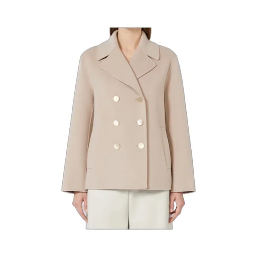 Giacca In Drap Di Lana - Beige Rosa