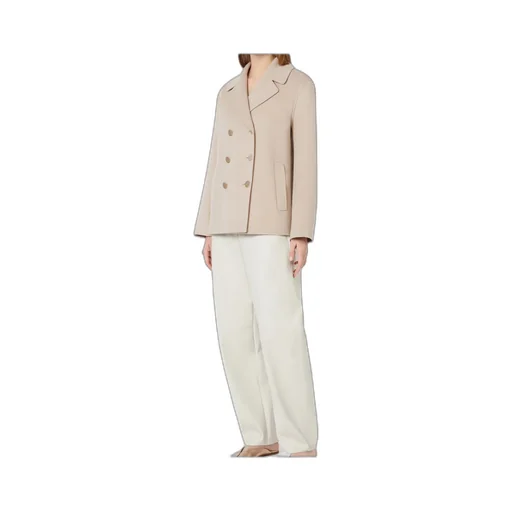 Giacca In Drap Di Lana - Beige Rosa