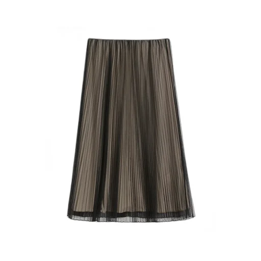 Pleated Tulle Skirt