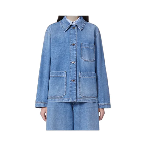 Long-Sleeved Denim Shirt Jacket