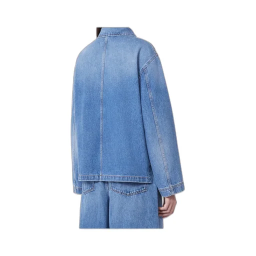 Long-Sleeved Denim Shirt Jacket
