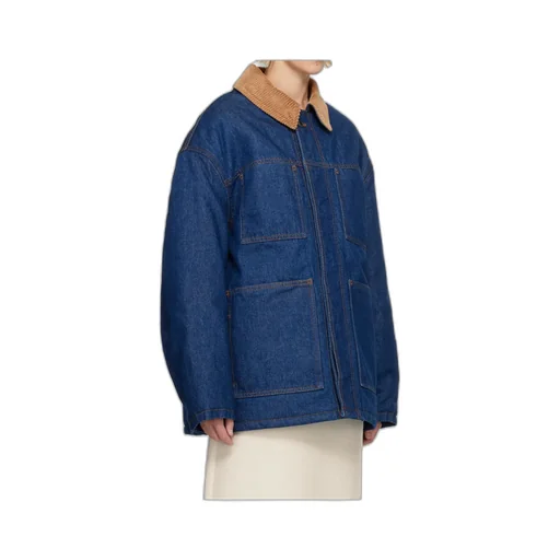 Thickened Non-Elastic Collar Denim Jacket