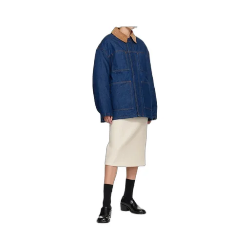 Thickened Non-Elastic Collar Denim Jacket
