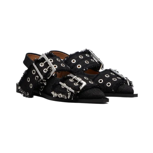 Denim Ballet Flats