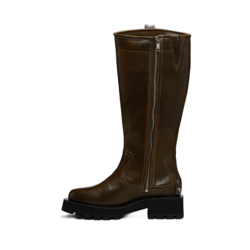 Round-Toe High Boots