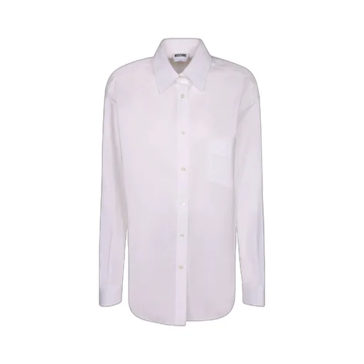 Moschino Logo Jacquard Long-Sleeved Shirt