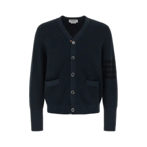 Thom Browne Garment Dyed 4-Bar Cardigan
