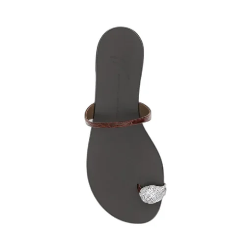 Giuseppe Zanotti Icon Ring Flat Sandals