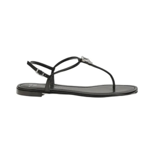 Giuseppe Zanotti Embellished Strap Flat Sandals