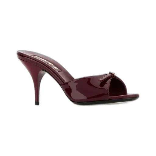 Miu Miu Logo-Detailed Slip-On Mules