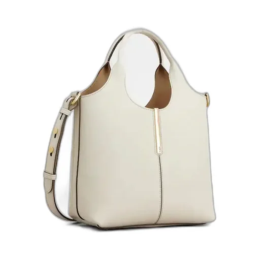Tod's Logo Engraved Mini Shopping Bag