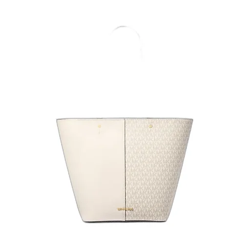Flora Large Signature Logo And Leather Tote Bag